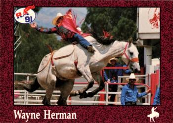 1991 Rodeo America Set B #33 Wayne Herman Front
